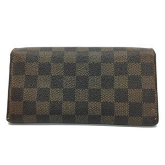 Louis Vuitton Portefeuille Bifold Ebene Brown Long Damier Wallet - Picture 1 of 7